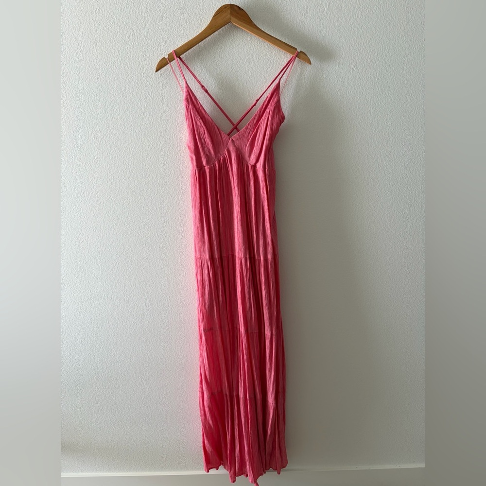 Elegant Pink Maxi Dress